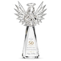 70th Birthday Gifts for Women, Clear Crystal Angel with Gift Box & Card